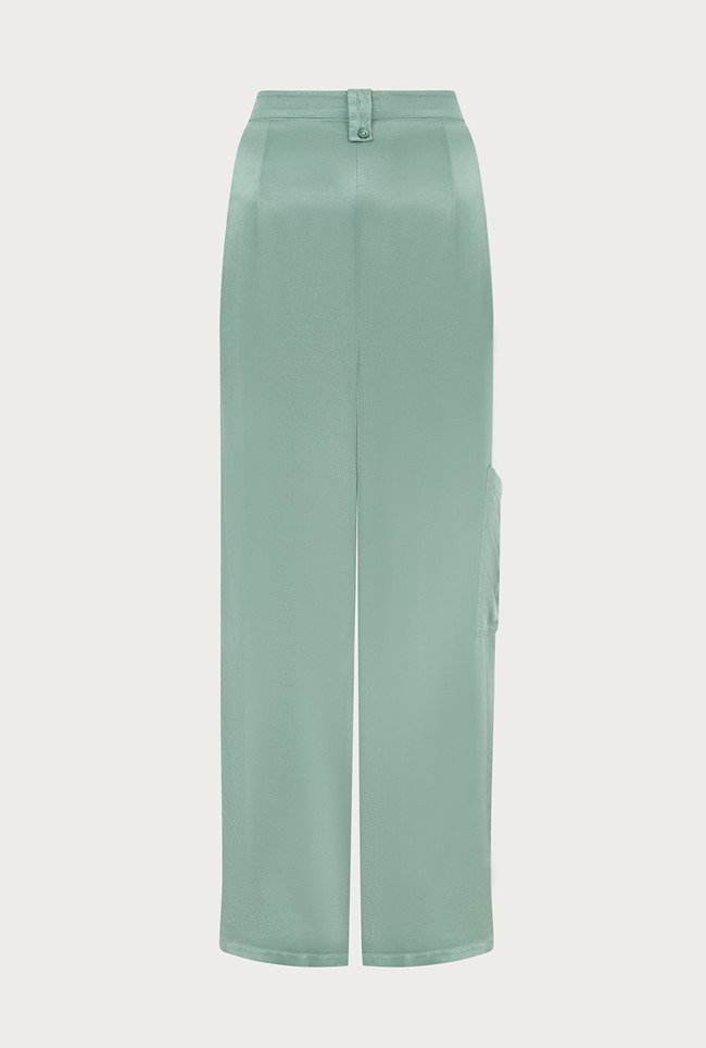 Aurora Satin Cargo Trousers