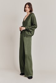 Aurora Satin Cargo Trousers
