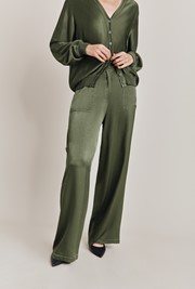 Aurora Satin Cargo Trousers