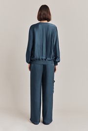 Aurora Satin Cargo Trousers