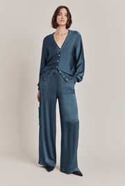 Aurora Satin Cargo Trousers