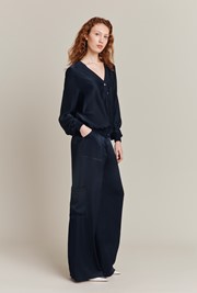 Aurora Satin Cargo Trousers
