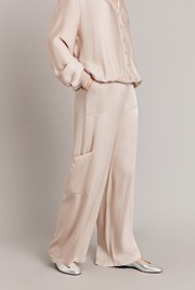 Aurora Satin Cargo Trousers