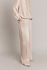 Aurora Satin Cargo Trousers