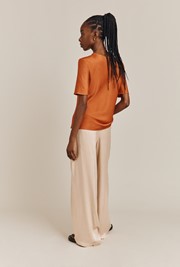 Aurora Satin Cargo Trousers