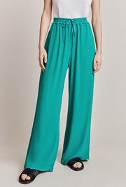 Harper Teal Crepe Trouser