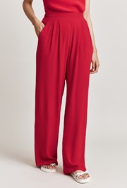 Aria Red Crepe Trouser