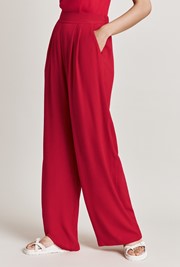 Aria Red Crepe Trouser