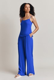 Aria Blue Crepe Trouser