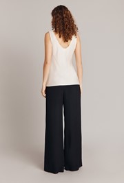 Mila Satin Back Crepe Trousers