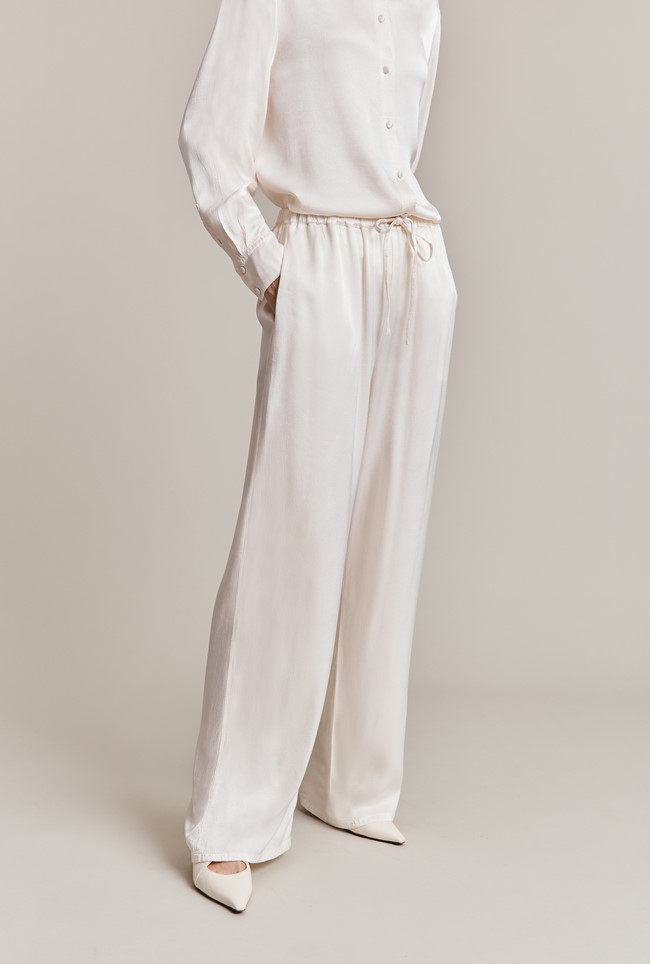 Imogen Satin Wide Leg Trouser