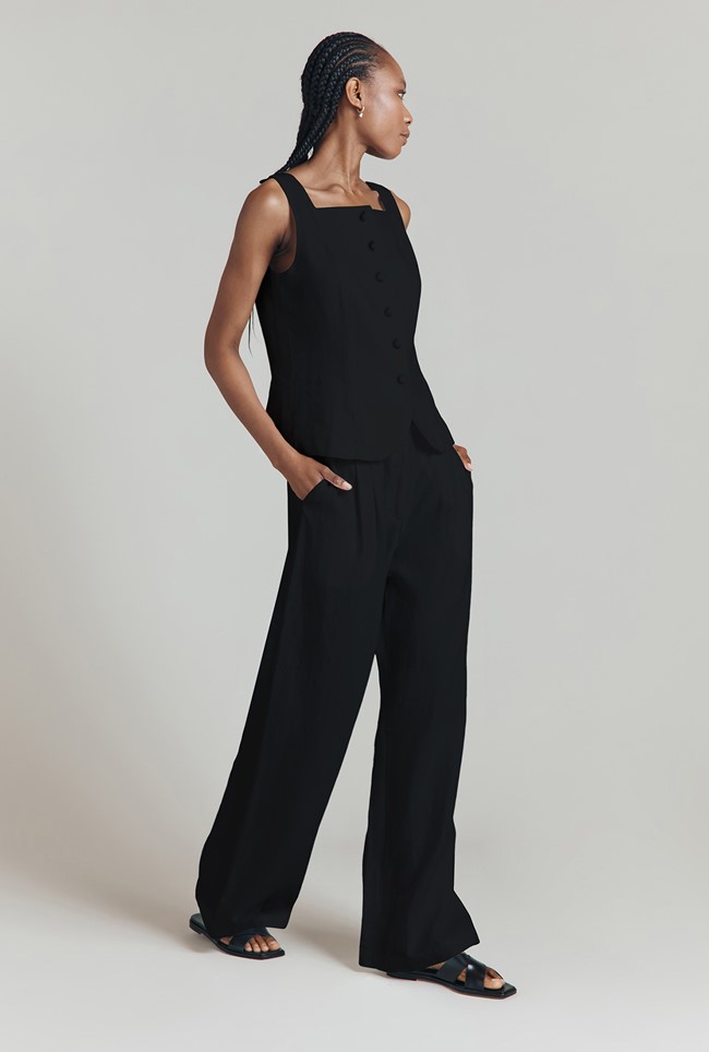 Rosie Linen Wide Leg Trouser