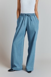 Edith Denim Elasticated Waist Trousers