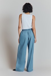 Edith Denim Elasticated Waist Trousers