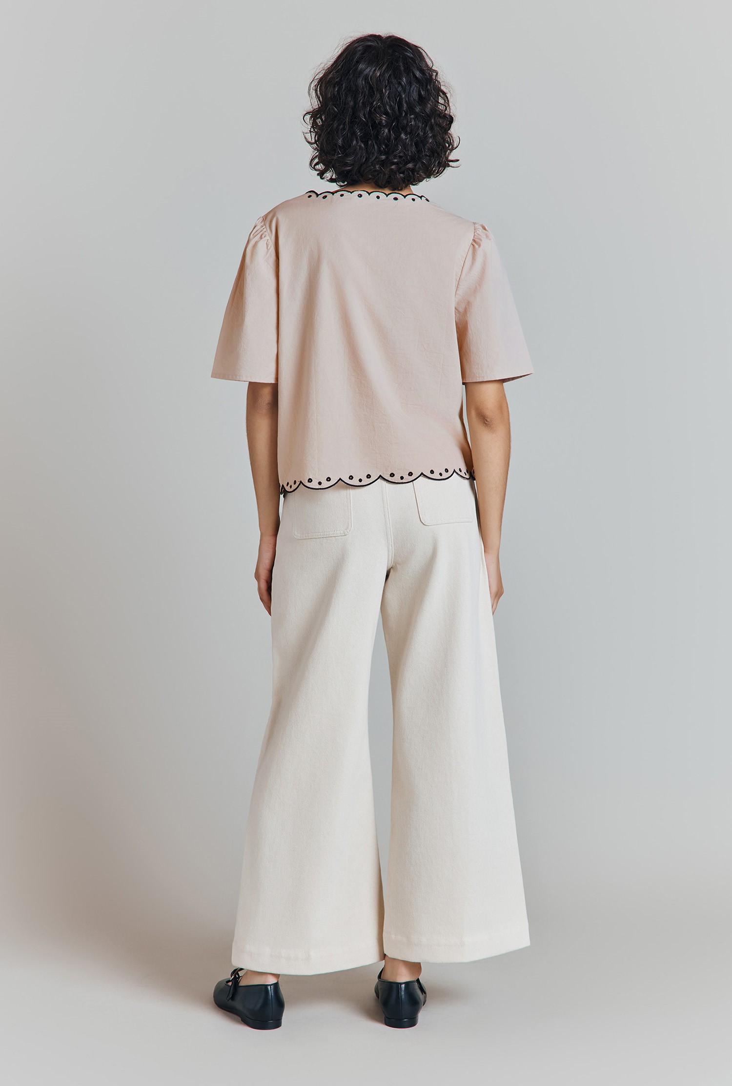 Astra Denim Cropped Wide Leg Jeans | Ghost London