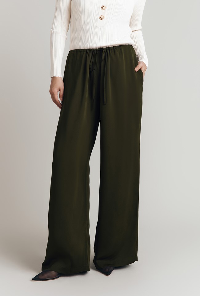 Aspen Crepe Straight Leg Trousers