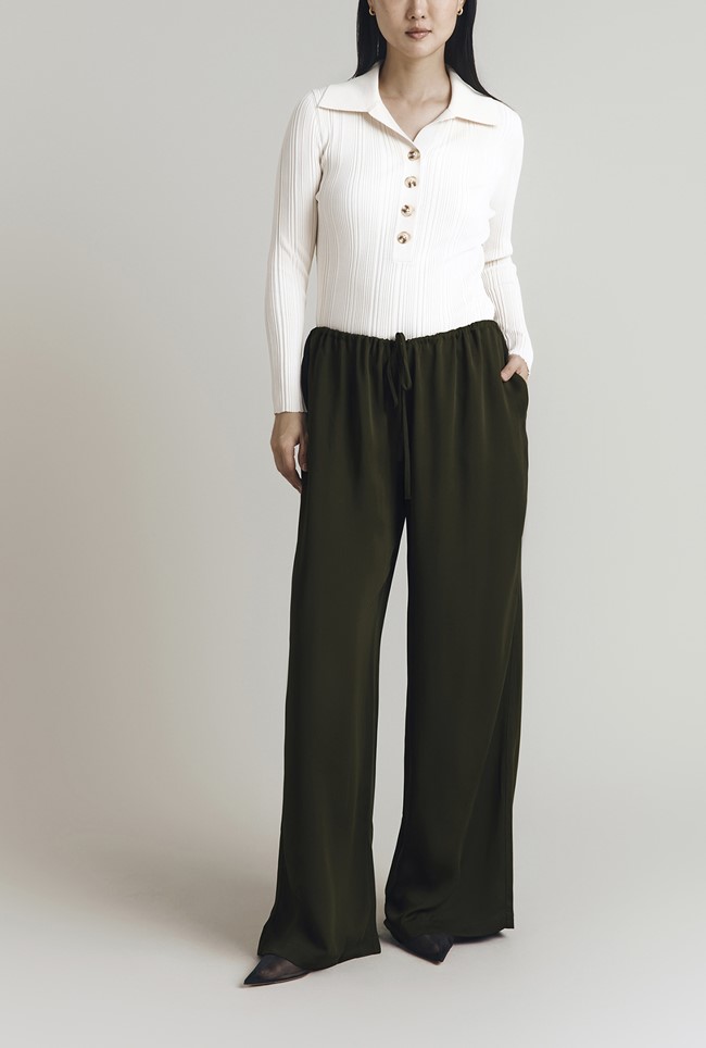 Aspen Crepe Straight Leg Trousers