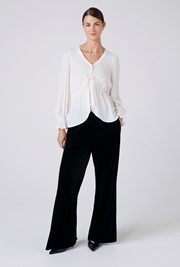 Serena Velvet Wide Leg Trousers