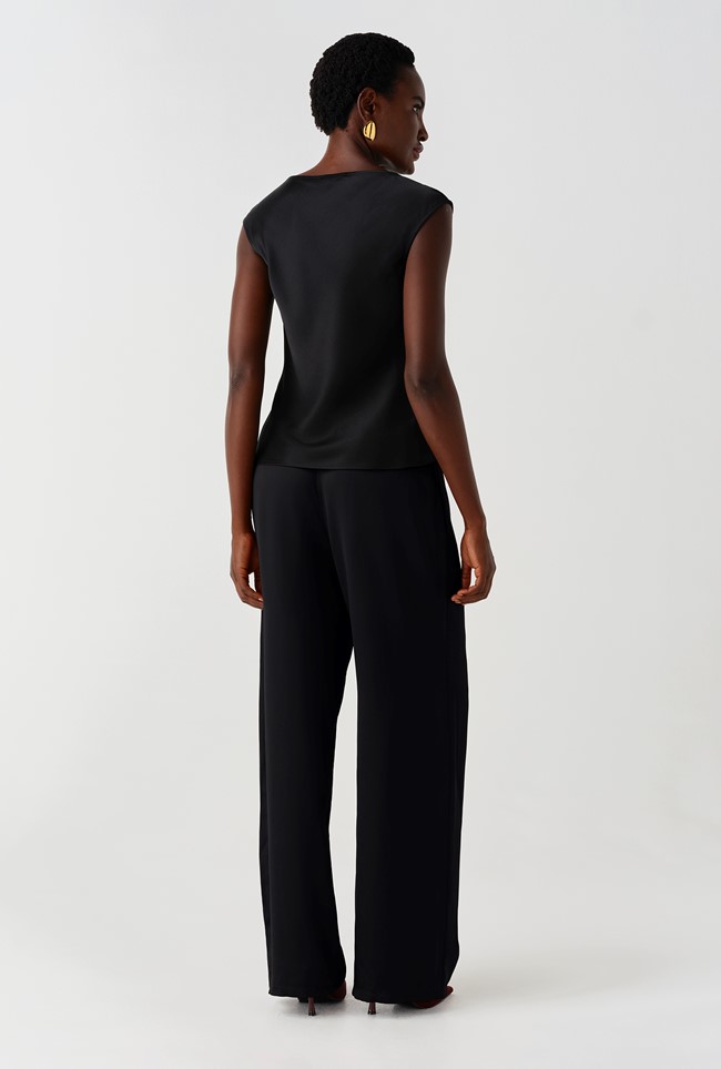 Imogen Satin Draw String Trousers