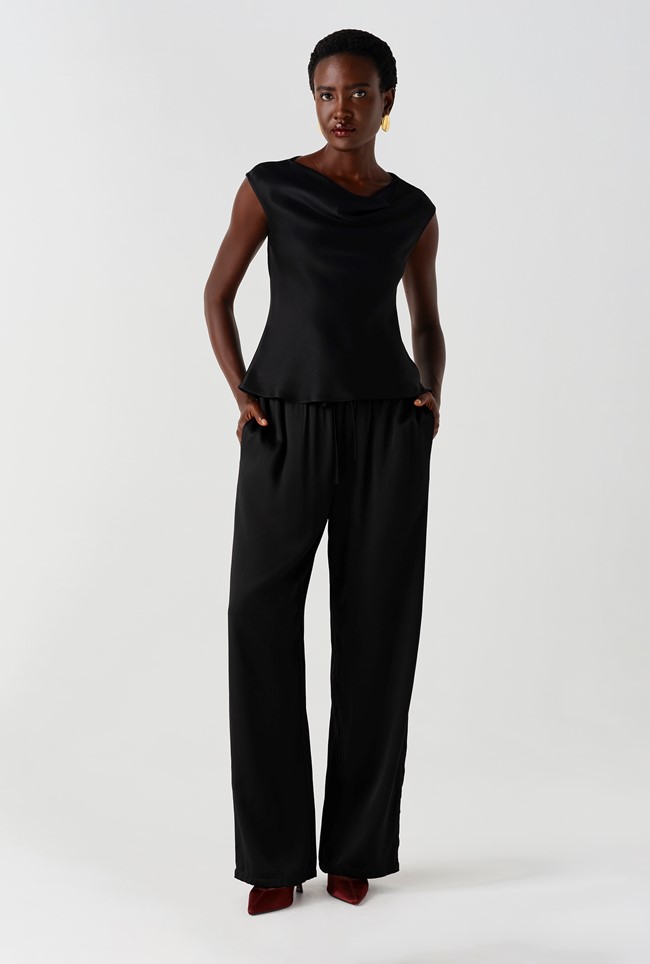Imogen Satin Draw String Trousers