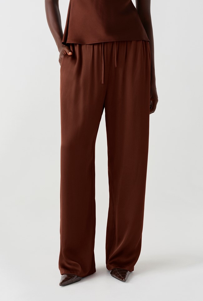 Imogen Satin Draw String Trousers
