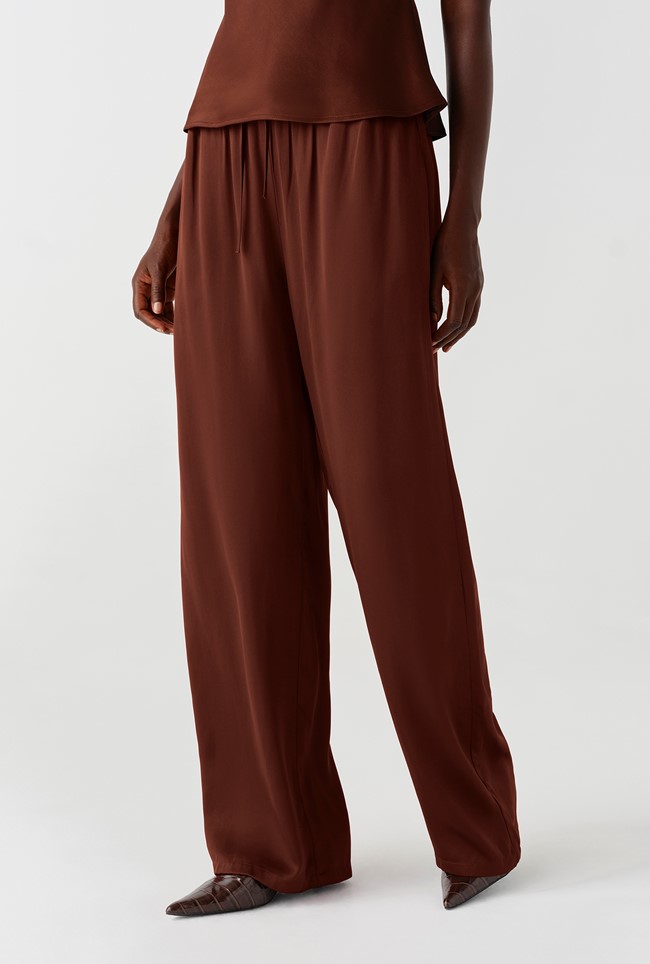 Imogen Satin Draw String Trousers