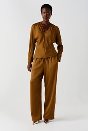 Imogen Satin Draw String Trousers