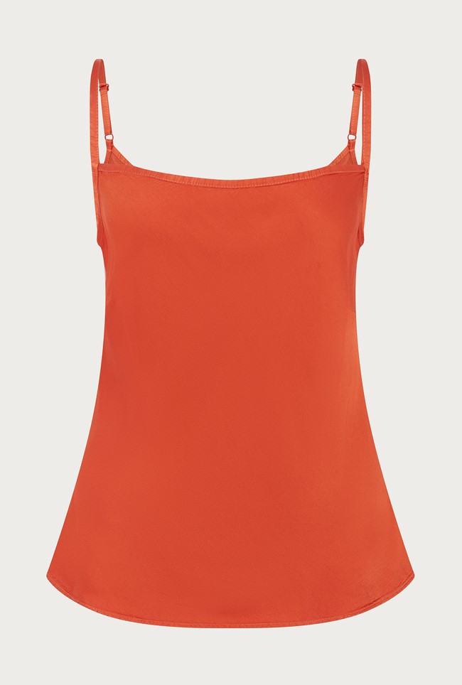 Jana Marmalade Orange Satin Cami Top