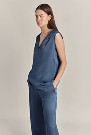 Elena Satin Vest Top
