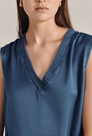 Elena Satin Vest Top