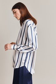 Amy Satin Long Sleeve Shirt