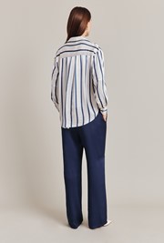 Amy Satin Long Sleeve Shirt