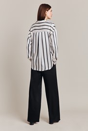 Amy Satin Long Sleeve Shirt