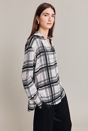 Amy Satin Long Sleeve Shirt