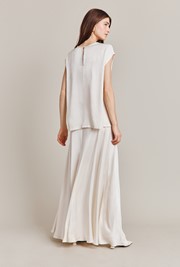 Melody Satin Short Sleeve Top