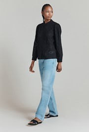 Lydie Cotton Broderie Anglaise Blouse