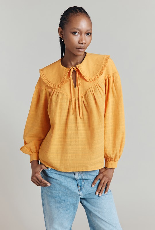 Daisy Jacquard Cotton Blouse