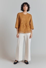 Eden Embroidered Cotton Blouse