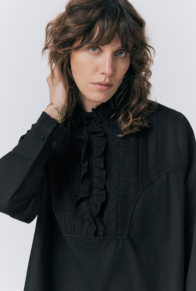 Ellery Broderie Anglaise Cotton Blouse