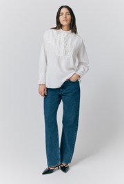 Ellery Broderie Anglaise Cotton Blouse