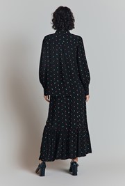 Alice  Embroidered Spot Crepe Blouse