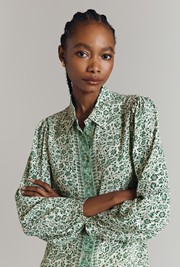 Allegra Printed Button Down Shirt