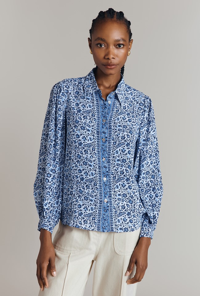 Allegra Printed Button Through Shirt