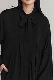 Margie Pussybow Tie Neck Blouse