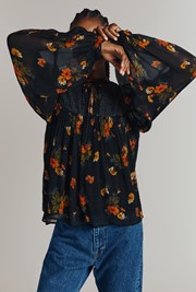 Jennifer Floral Print Mix Georgette Blouse