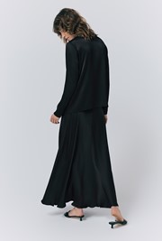 Efie Satin Button Through Blouse