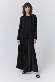 Efie Satin Button Through Blouse