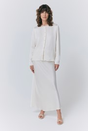 Efie Satin Button Through Blouse