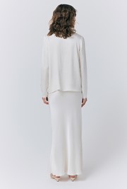 Efie Satin Button Through Blouse