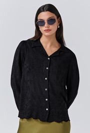 Emily Embroidery Button Through Blouse